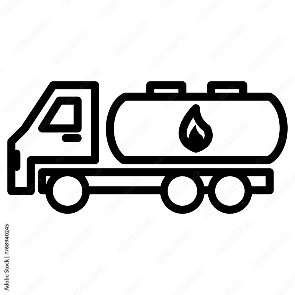 fuel tank icon, simple vector design