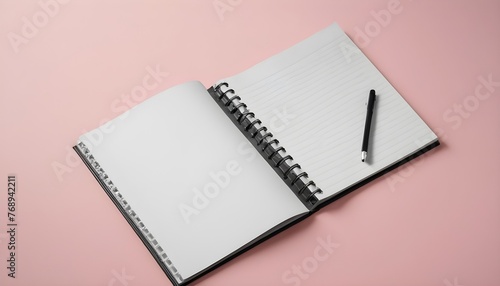notebook and pencil