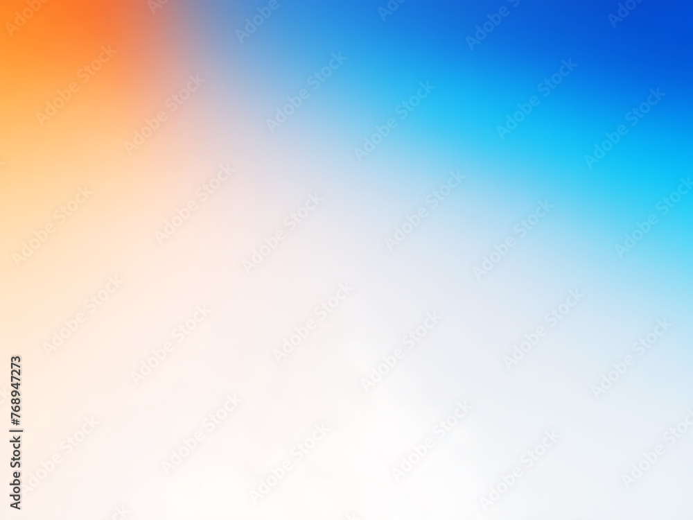 White blue, orange blurred gradient on dark grainy background
