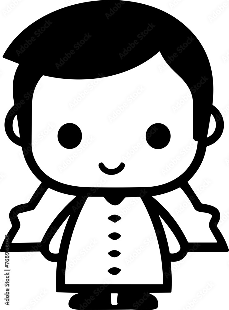 Simple Vampire isolated black icon Simple Vampire isolated black icon