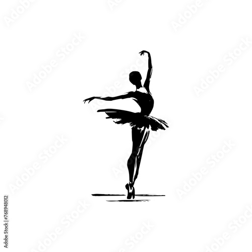 Beautiful ballerina flat vector set illustration. Beauty of classic ballet. Young graceful woman ballet dancer wearing tutu. Pointed shoes, pastel colors.	