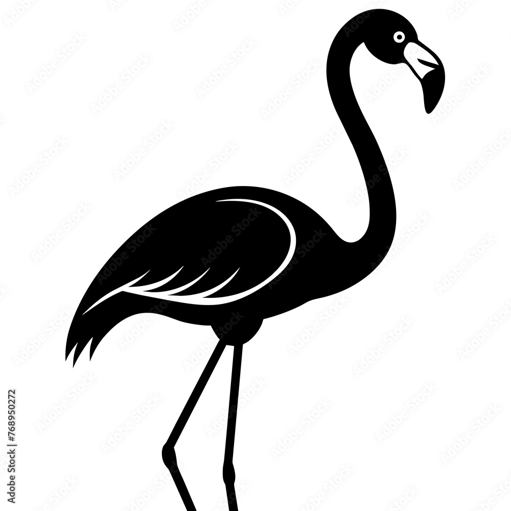 illustration of a flamingo