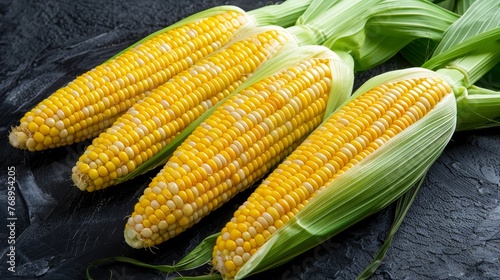 Background of ripe and delicious sweet corn, perfect for food and agriculture concepts