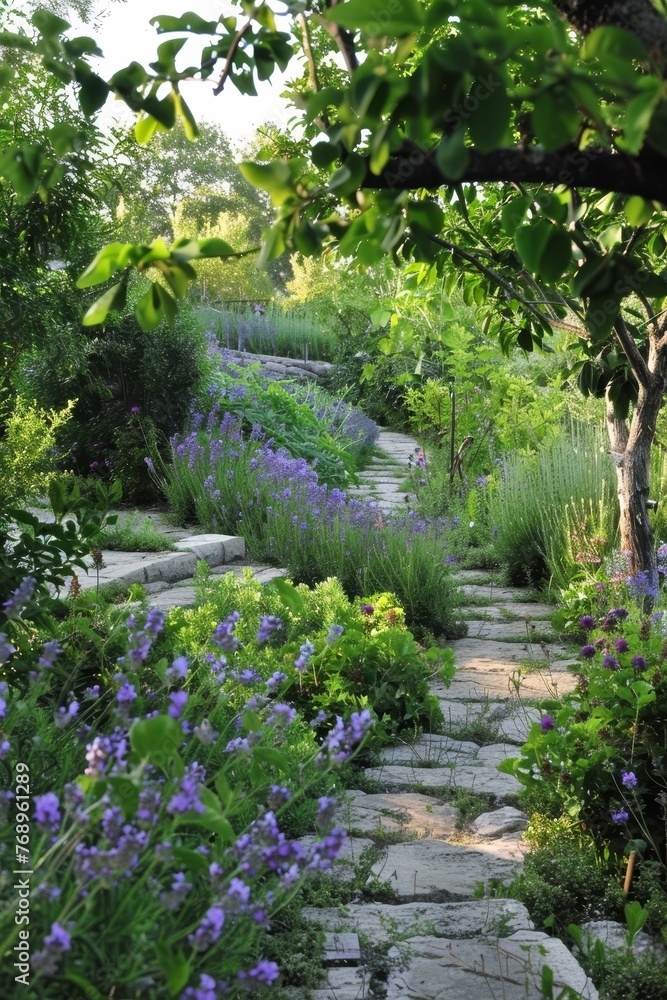 A Symphony of Scents: An Enchanting Sensory Garden Brimming with Aromatic Herbs and Flowers like Lavender, Rosemary, and Mint, Crafted to Delight the Senses A Symphony of Scents: An Enchanting Sensory Garden Brimming with Aromatic Herbs and Flowers like Lavender, Rosemary, and Mint, Crafted to Delight the Senses