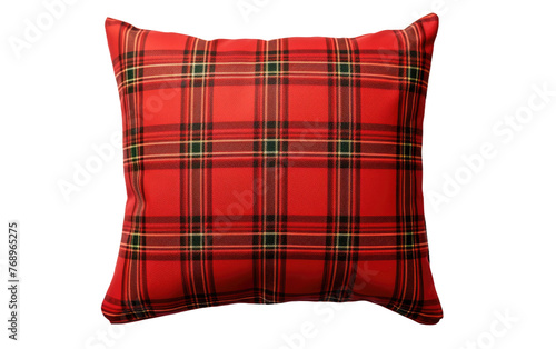 Scottish Pattern Cushion,PNG Image, isolated on Transparent background.