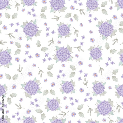 seamless pattern with flowers delicate © Patricia Rodrigues