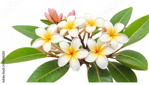 Frangipani tree isolated on white background