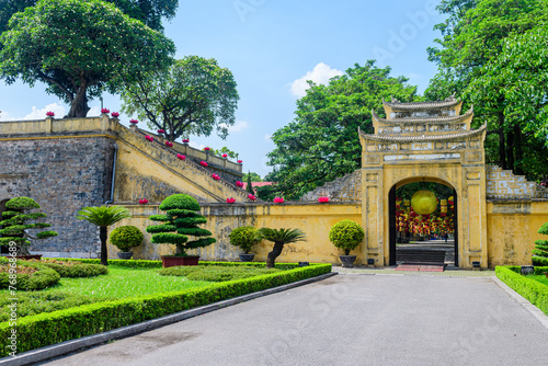 views of hanoi temple, vietnam