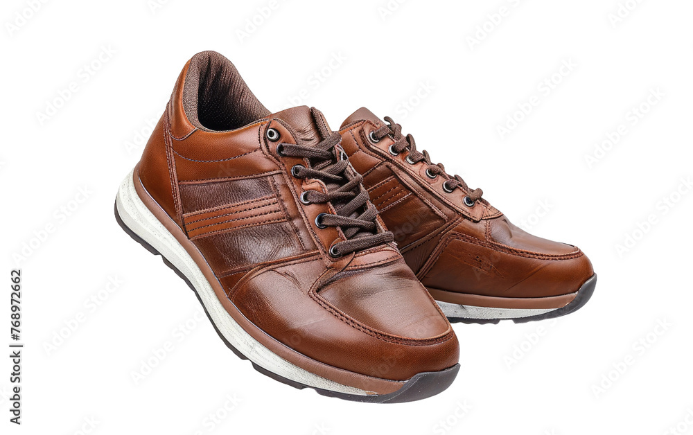 Sporty shoes-brown,PNG Image, isolated on Transparent background.