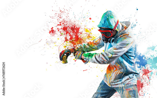 Spray Art Painter,PNG Image, isolated on Transparent background.