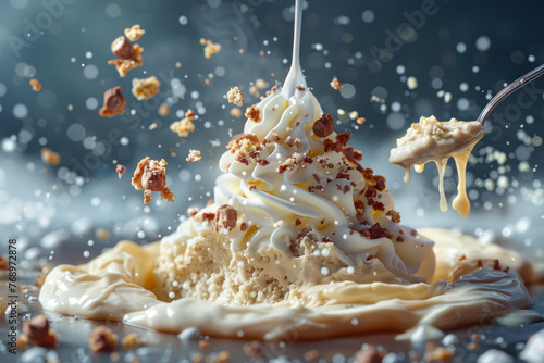 Cereal and Milk Splash High-Speed Photography.