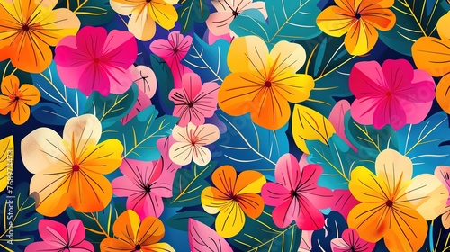 Seamless colourful pattern wallpaper