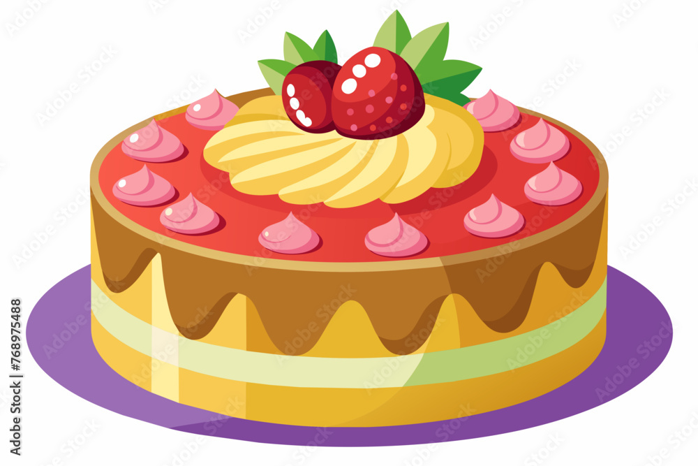 tasty-cake-with-no-background-vector-illustration