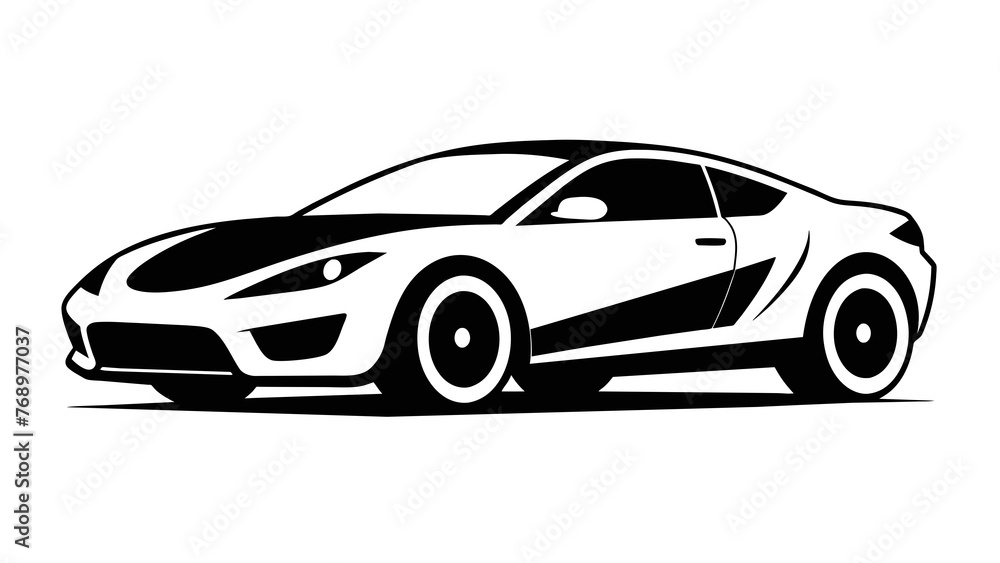 Rev Up Your Page with Stunning Modern Sports Car Illustrations