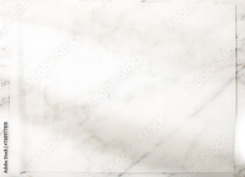 Overhead of white marble surface photo
