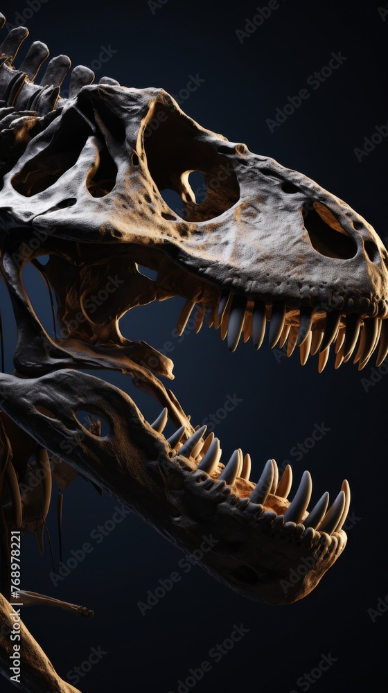 Dive deep into the world of dinosaurs with visually striking artwork of fossilized skeletons Dive deep into the world of dinosaurs with visually striking artwork of fossilized skeletons