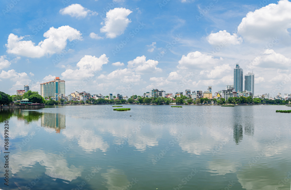 views iof hanoi skyline, vietnam views iof hanoi skyline, vietnam