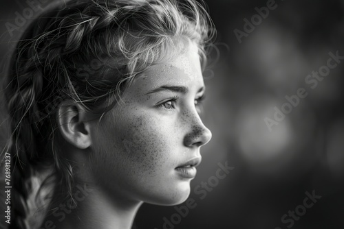 Woman With Freckled Hair