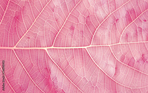 pink leaf texture, leaf background with veins and cells background illustration. generative ai © alexandre