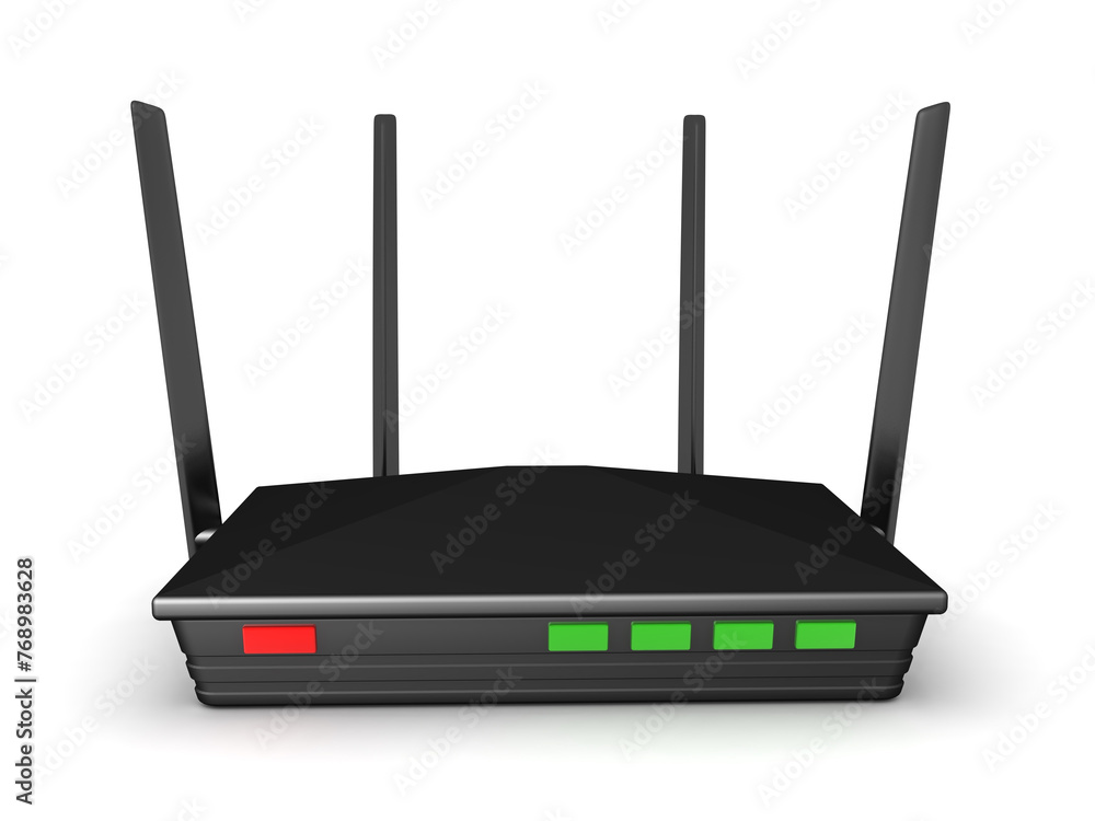 3D Rendering of router 3D Rendering of router