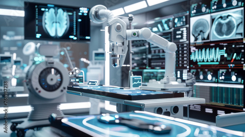 Showcase high-tech equipment in stunning detail. From sleek robots to powerful medical devices, the future of technology is here