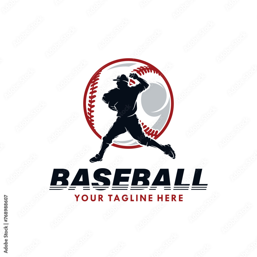Fototapeta premium Baseball player vector design illustration