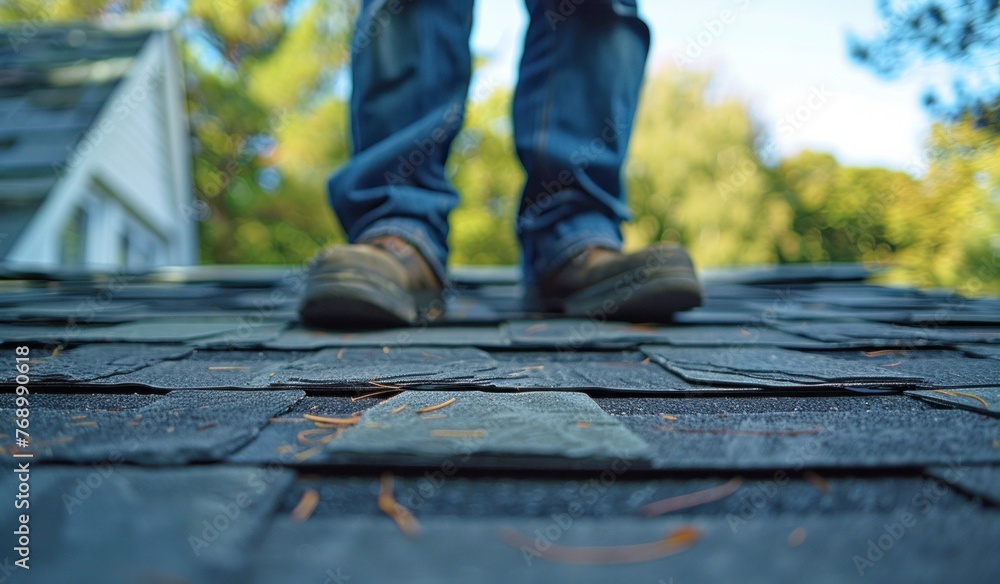 Ground Perspective of Person Standing on Path Ground Perspective of Person Standing on Path