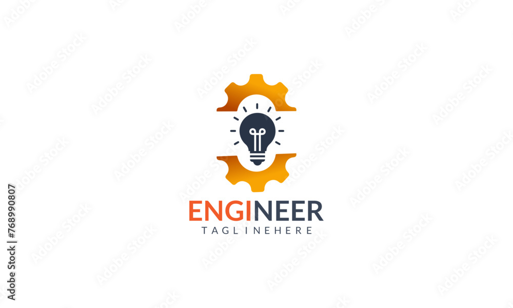 Fototapeta premium Art Illustration Industry factory logo design inspiration