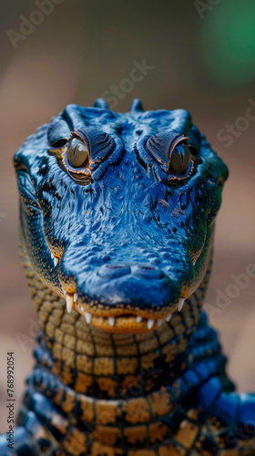 a fierce crocodile staring at the camera with intense powerful eyes © Дмитрий Симаков