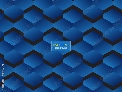 abstract geometric 3d blue pattern background