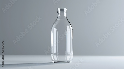 Glasflaschen Design für Mineralwasser, Mehrwegflasche,  schlichtes Glasflaschen Design, Erfrischungsgetränk, Umweltfreundliche Flasche 