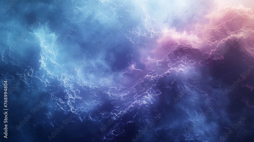 A haunting, ethereal mist texture, reflecting the mysterious atmosphere creates surreal moments, with soft whites, blues, and purples blending together created with Generative AI Technology - obrazy, fototapety, plakaty 