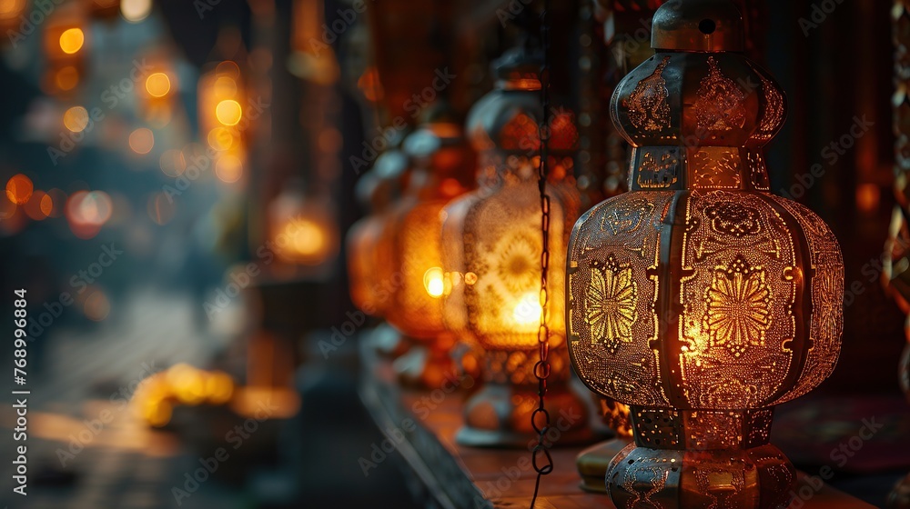  Traditional Lanterns Illuminating the Bazaar