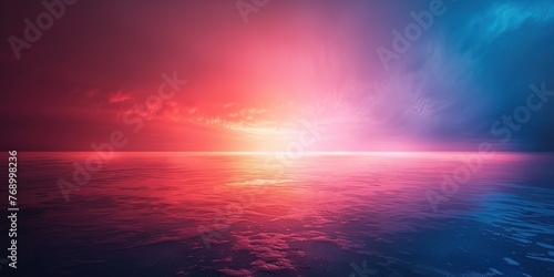  Ethereal Red and Blue Light Fusion