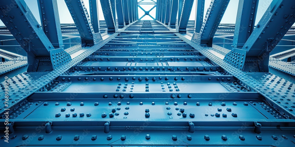 Fototapeta premium Blueprints in Steel construction