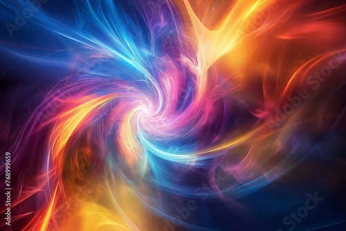 Energy Light Lines Flow background, energy light background, lines flow background, energy background, colorful flow energy background, energy flow background  photo