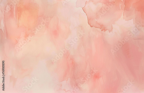 Soft Peach Watercolor Wash Background