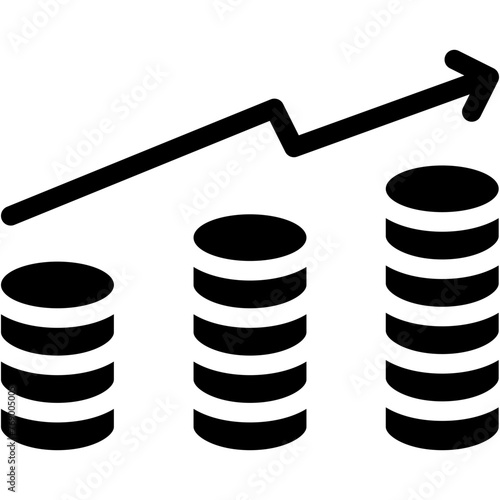 Revenue, Money, Profit, Increase, Growth, Business And Finance Icon