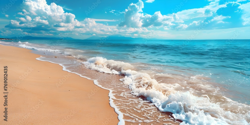 shore of a beach. view of the beach