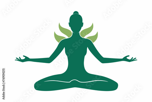 yoga in the lotus position