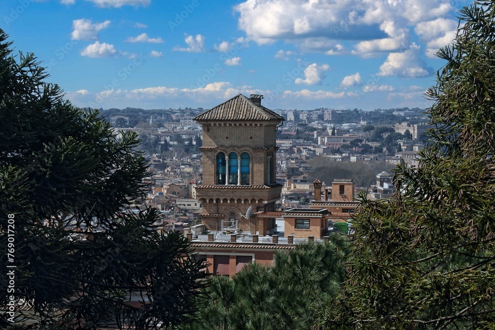 Panorama di Roma da Villa Maraini