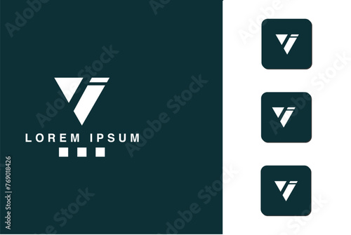 VI, IV, V, I, Abstract Letters Logo monogram