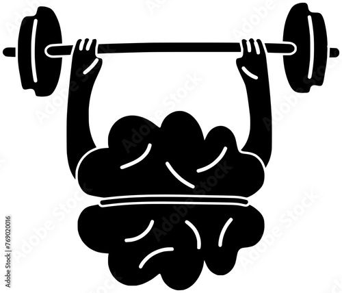 health illustration mental silhouette doctor logo brain icon fitness outline strong therapy mind help stress medical support illness hospital shape medicine people awareness for vector graphic backgro
