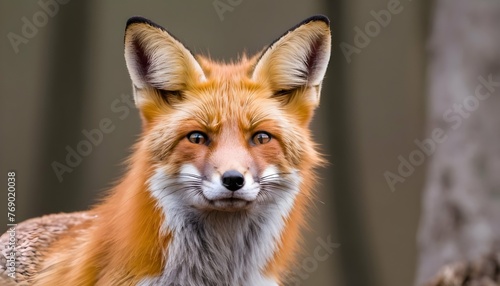 A Fox With Its Ears Twitching As It Listens © Ansar