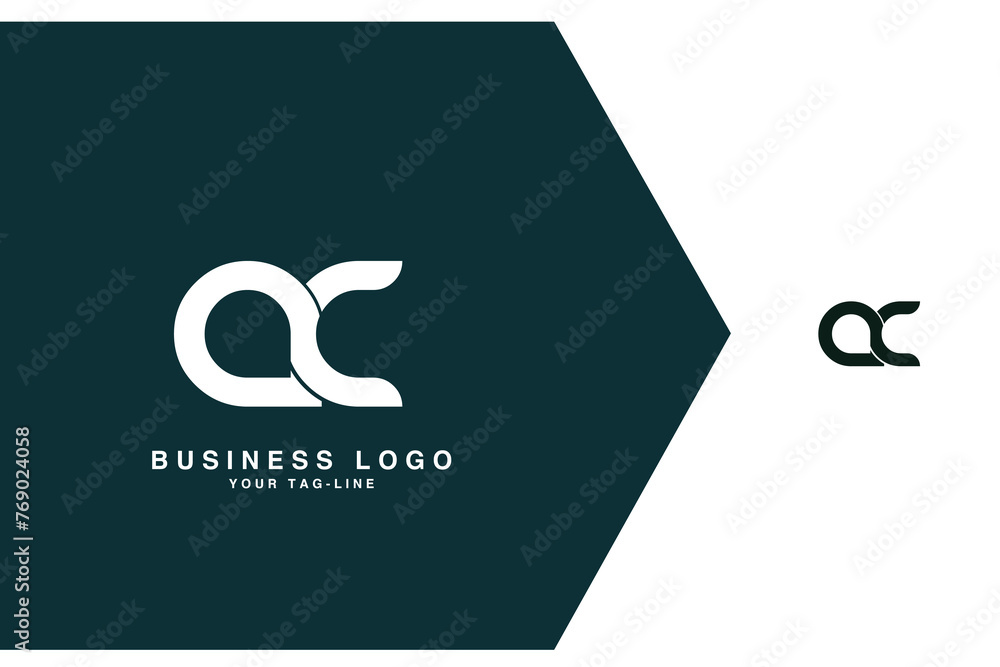 AC, CA, A, C, Abstract Letters Logo Monogram AC, CA, A, C, Abstract Letters Logo Monogram