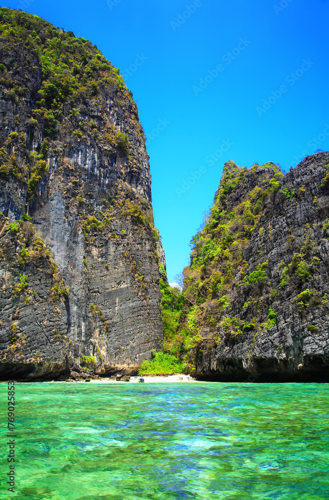 Ko Phi Phi Leh Island, Krabi Province, Andaman Sea, Thailand.