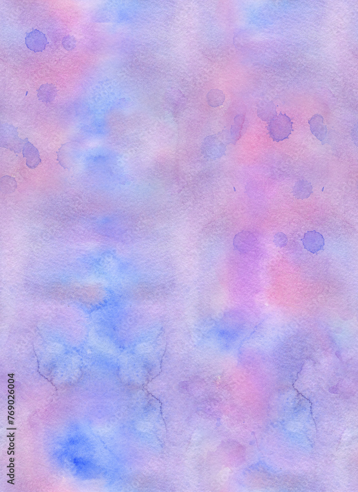 Abstract watercolor background. Seamless pattern. Handmade.