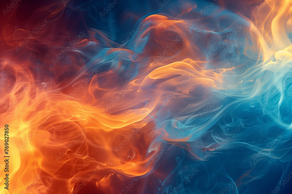 Abstract wavy flame background.