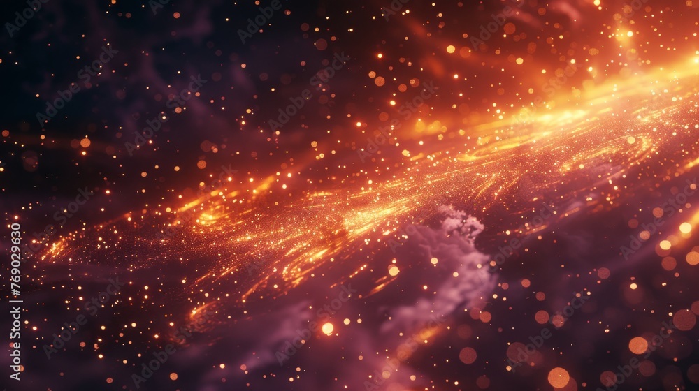 Cosmic Firestorm Abstract Background