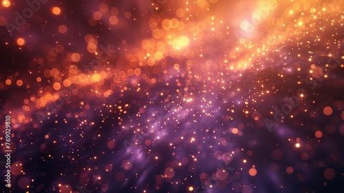 Abstract Glittering Particles Background